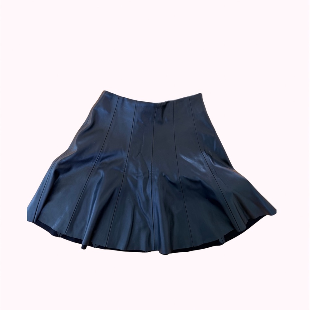 Zara Black Pleather Skirt